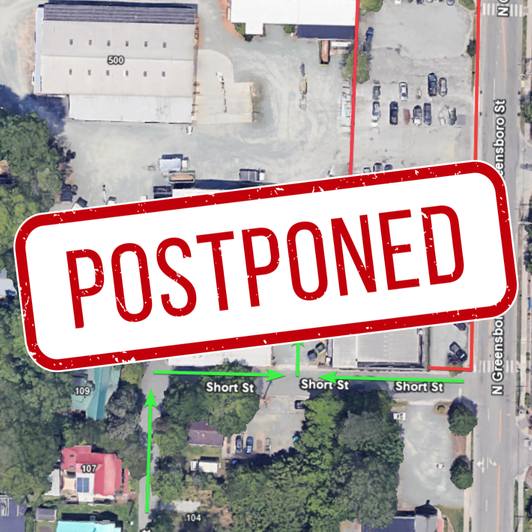 postponed Fitch Lumber Parking Lot