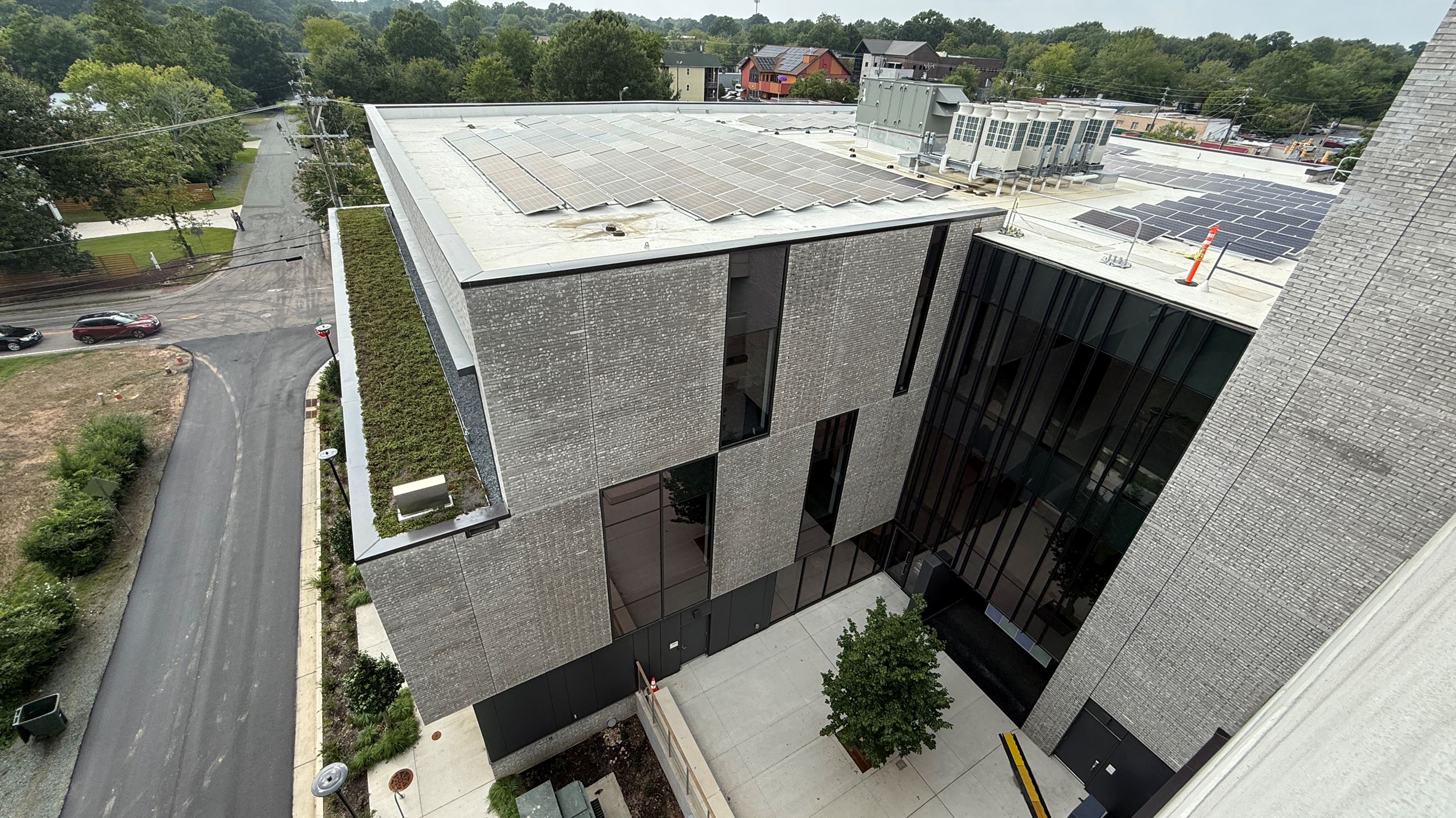 solar panels at the drakeford library complex