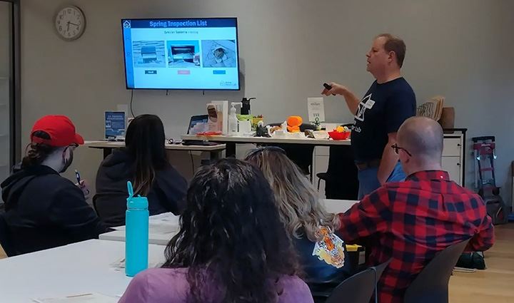 energy savings workshop with participants 