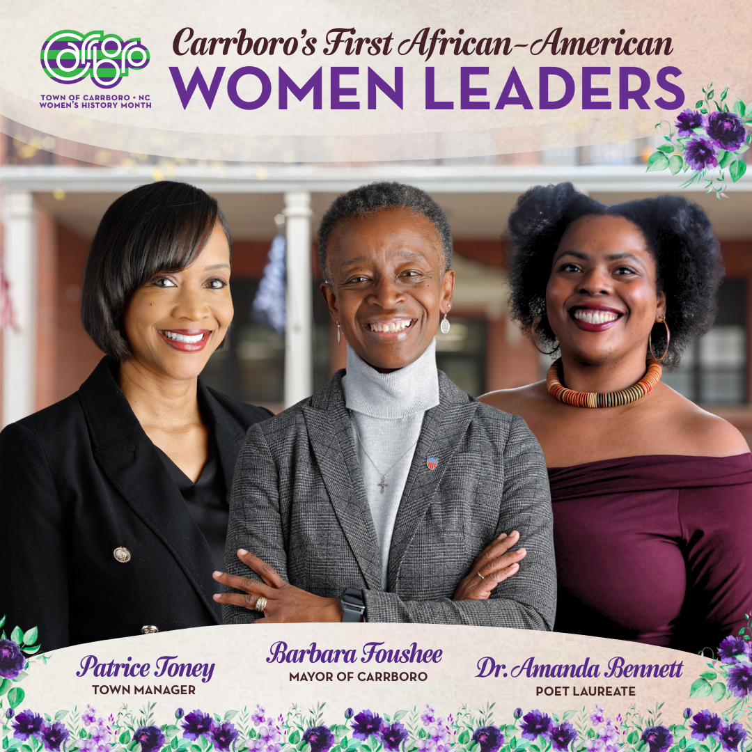 composite image of Patrice Toney, Barbara Foushee and Dr. Amanda Bennett in celebration of Women'